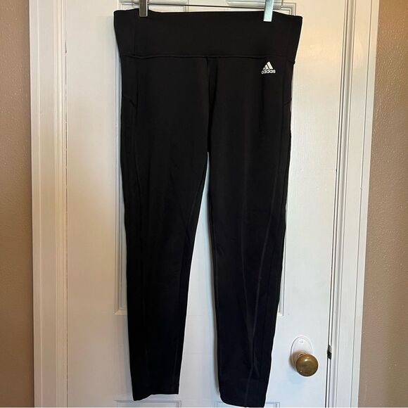 Adidas Women's Climalite Black Leggings - Picture 3 of 9